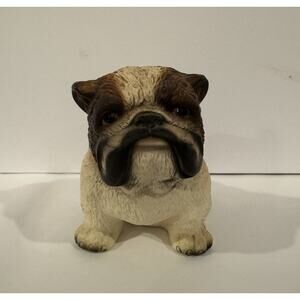 Vintage Harvey Knox Kingdom 1986 House of Global Art Hand Painted Bulldog Figure